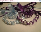 SALE Flower Girl Sets- Pearl Necklace and Pearl Bracelet-Custom color-Custom size Child jewelry Bridesmaid Jewelry Bridesmaid gifts