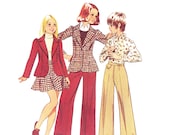 70s Girls Blazer Sewing Pattern/ Vintage 1970s UNCUT Simplicity Girls' Blazer, Skirt and Pants Sewing Pattern 5944