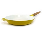 Copco cast iron skillet - yellow Michael Lax enamel wood handle