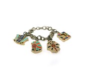 Egyptian charm bracelet