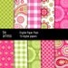 Paisley Digital Paper Pack - 10 Dora's paisley papers / 12x12 inches or 8x11 inches(A4) - DPP0028