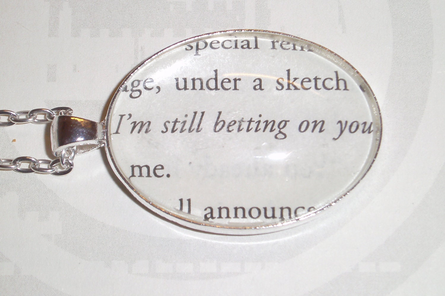 Hunger Games "I'm still betting on you" Neckalce