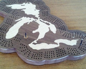 Great Lakes Cribbage Board