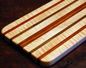 Handmade Maple, Bubinga, and Walnut Cutting Board