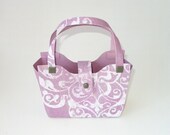 Paper Purse Purple Swirl Purse Gift Bag Favor Box