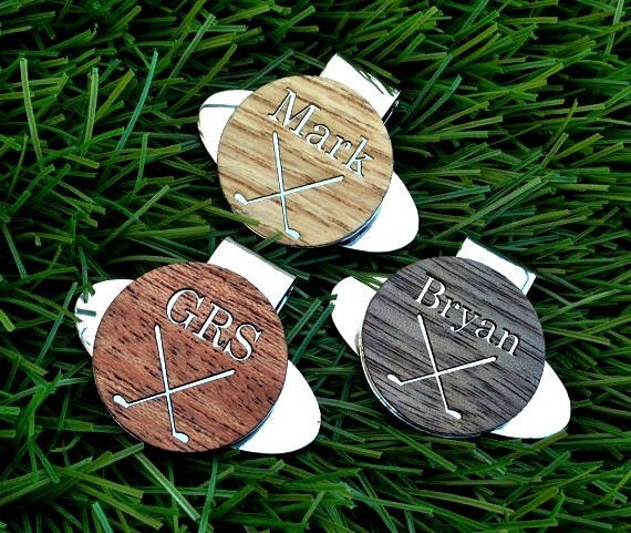 Personalized Groomsmen Gift Wood Golf Ball Marker / Hat Clip - Gifts for Groomsmen, Best Man Gift, Father of the Bride Gift