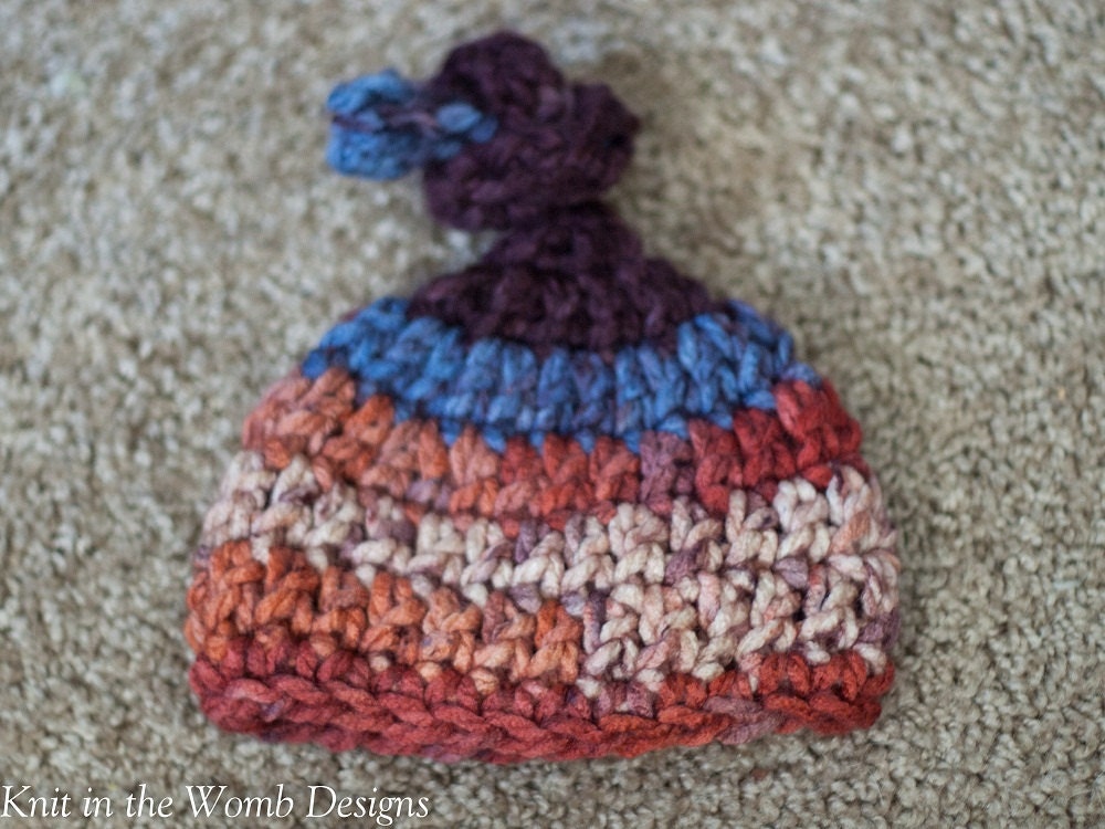 Knot Top Hat - newborn - READY TO SHIP - great photo prop - baby boy - spring - summer