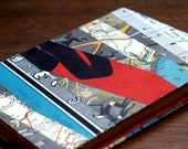 Stripes Journal with vintage pages