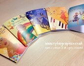 Pack of 5 Birthday Cards - Four Shades of Black Collection