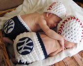 TWIN Baby Baseball Team Hat and Diaper Cover Set - Photo Prop - You choose team LETTER logo and Colors - Made to ORDER