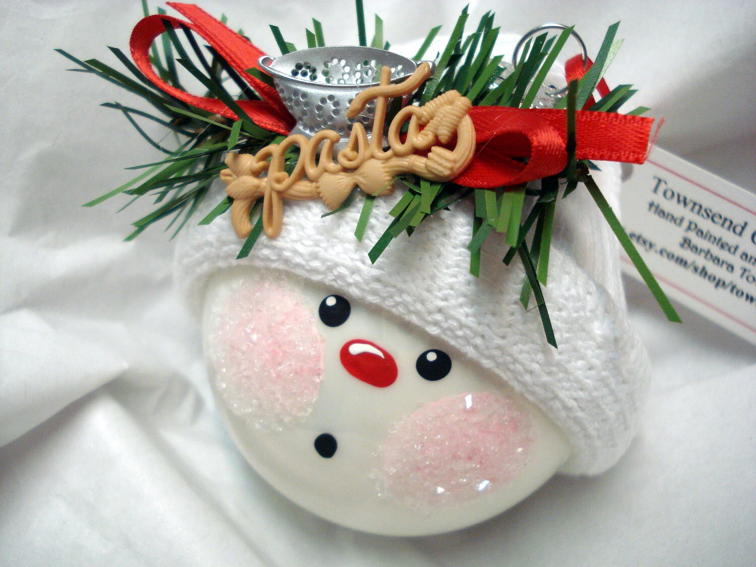 pasta lover christmas ornament snowball by townsendcustomgifts pasta lover christmas ornament snowball by townsendcustomgifts