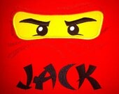 Ninjago mask embroidered shirt