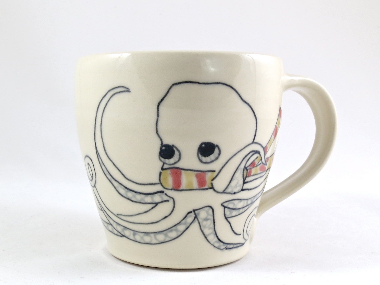 Octopus Mug - Octopus in Scarf Coffee Cup