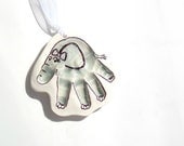 Handprint Elephant  ornament up to 4months