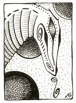 Original ACEO Diamond Dragon