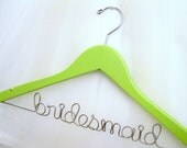 Bridal Party Hanger - Painted Mint Green or other Wedding Color