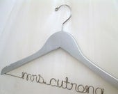 Metallic Silver Wedding Dress Hanger - Custom Painted Colors - Suspended Moments