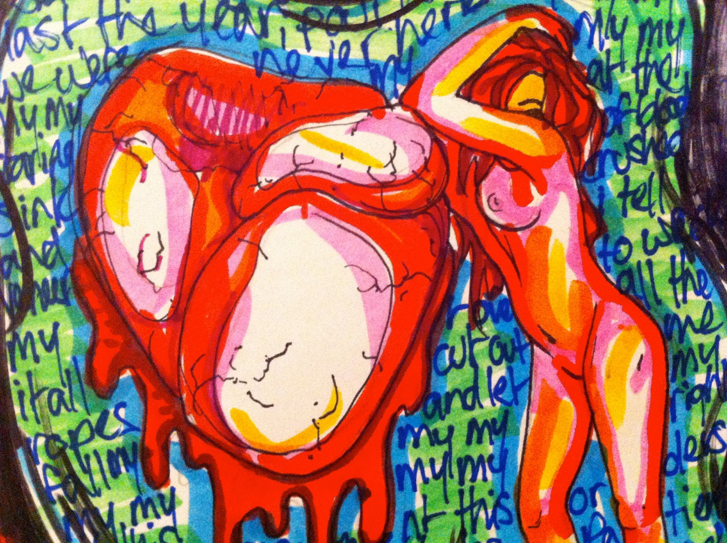 YOUTH ART- Pen and Ink Drawing Untitled by Sabrina Lalonde