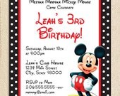 Micky Mouse invitations - set of 15 Il_170x135