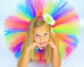 Bright Rainbow Tutu...Birthday, Photo Prop, Pageant, Halloween Costume...Sizes 2T 3T 4T 5/6 7/8 . . . CANDY RAINBOW TUTU