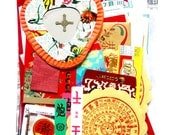 Scrap Chinese paper pack - New and Vintage paper ephemera, paper scraps