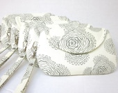 Small Bridesmaid Clutch with Wrist Strap Choose Your Fabric set of 5 by waterpath