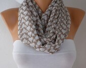 Heard - Infinity Scarf Shawl Circle Scarf  Loop  Scarf Gift -fatwoman - LOVE - Heart