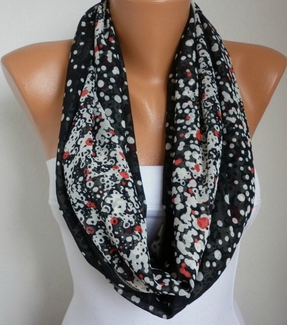 Infinity Scarf Shawl Circle Scarf Loop Scarf Gift -fatwoman