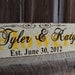 Personalized Wedding Sign Hand Painted