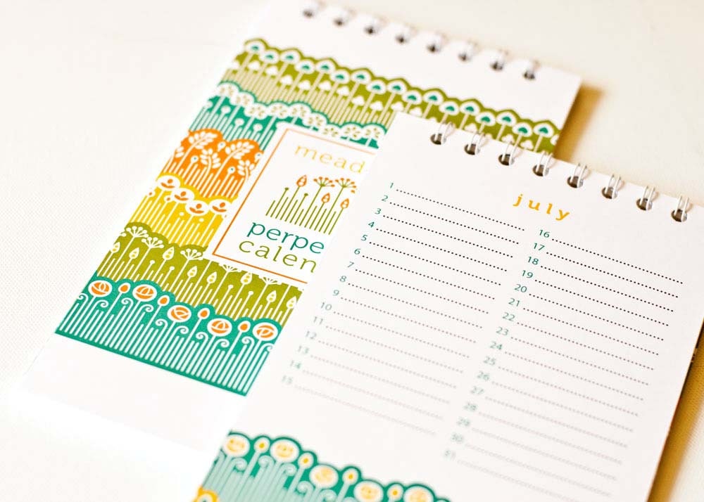 Perpetual Calendar, Birthday Calendar, Mother's Day Gift // MEADOWS // Gift Under 25