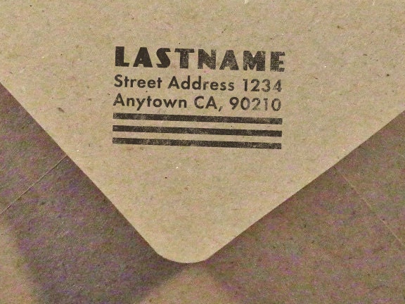 Art Deco Stamp- Return Address