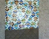 Waterproof Changing Pad and Diaper/Wipes Holder - Silly Monkey (SECONDS)