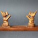 Vintage Hand Carved Scottish Terrier Book Holder