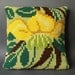 Vintage Bargello Pillow Cover Yellow Nr. 1
