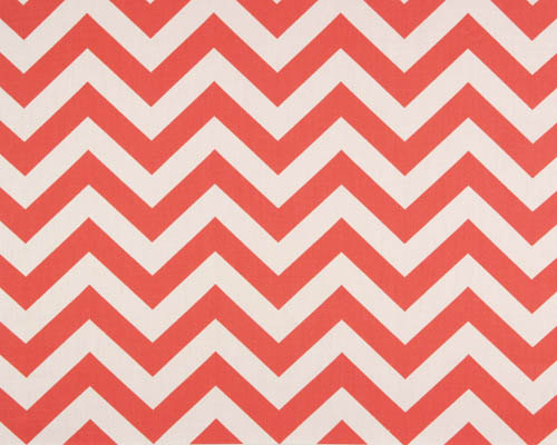 Custom Tablecloth Storm Coral and White Chevron 54" Square Overlay