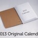 2013 Daily Calendar Planner - January to December 2013 Coptic Bound w/ customized thread color