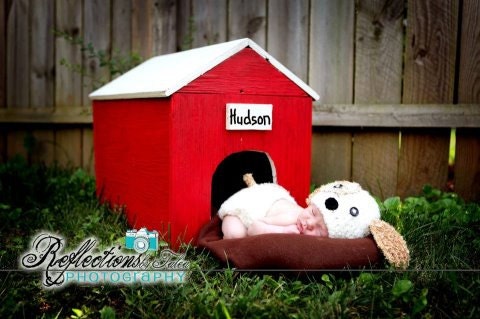 NEW Cuddly Puppy Newborn Baby Crochet Hat  Diaper Cover  Set 0-3 months PHOTO PROP