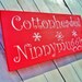Christmas 'Elf Movie' funny quote sign 'COTTONHEADED NINNYMUGGINS' -Christmas movie 'The Elf' w/ Will Ferrell