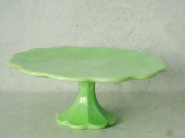 Jadeite Cake Stand