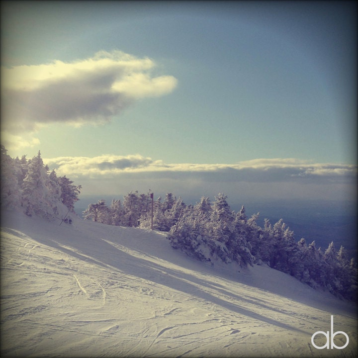 ski slope print 10 x 10