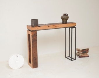 Reclaimed Wood and Steel 'Big Sur' Table