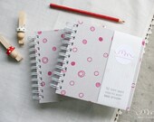 CLEARANCE - Handprinted Notebook - Organic Dots