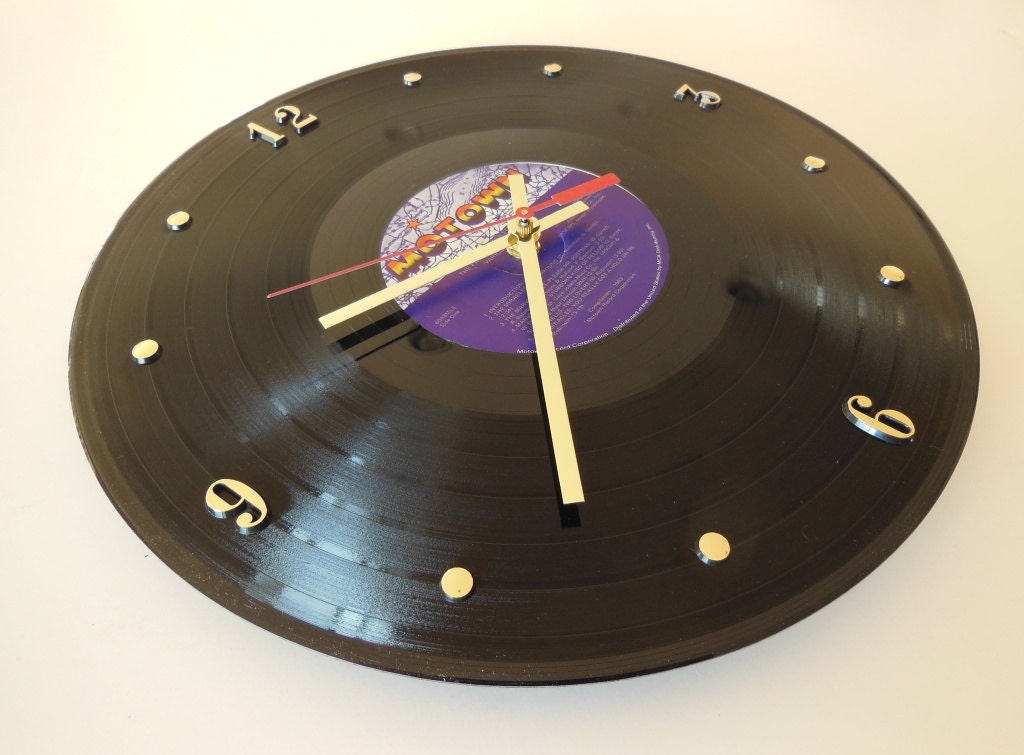 MOTOWN Vinyl Record Wall Clock (The First 25 Years)