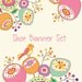 Premade Etsy Shop Banner Avatar Set - natural flower little bird - no59