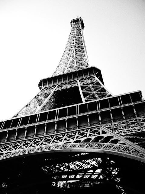 Black & White Eiffel Tower 8x10 Photo by Kate Sexson