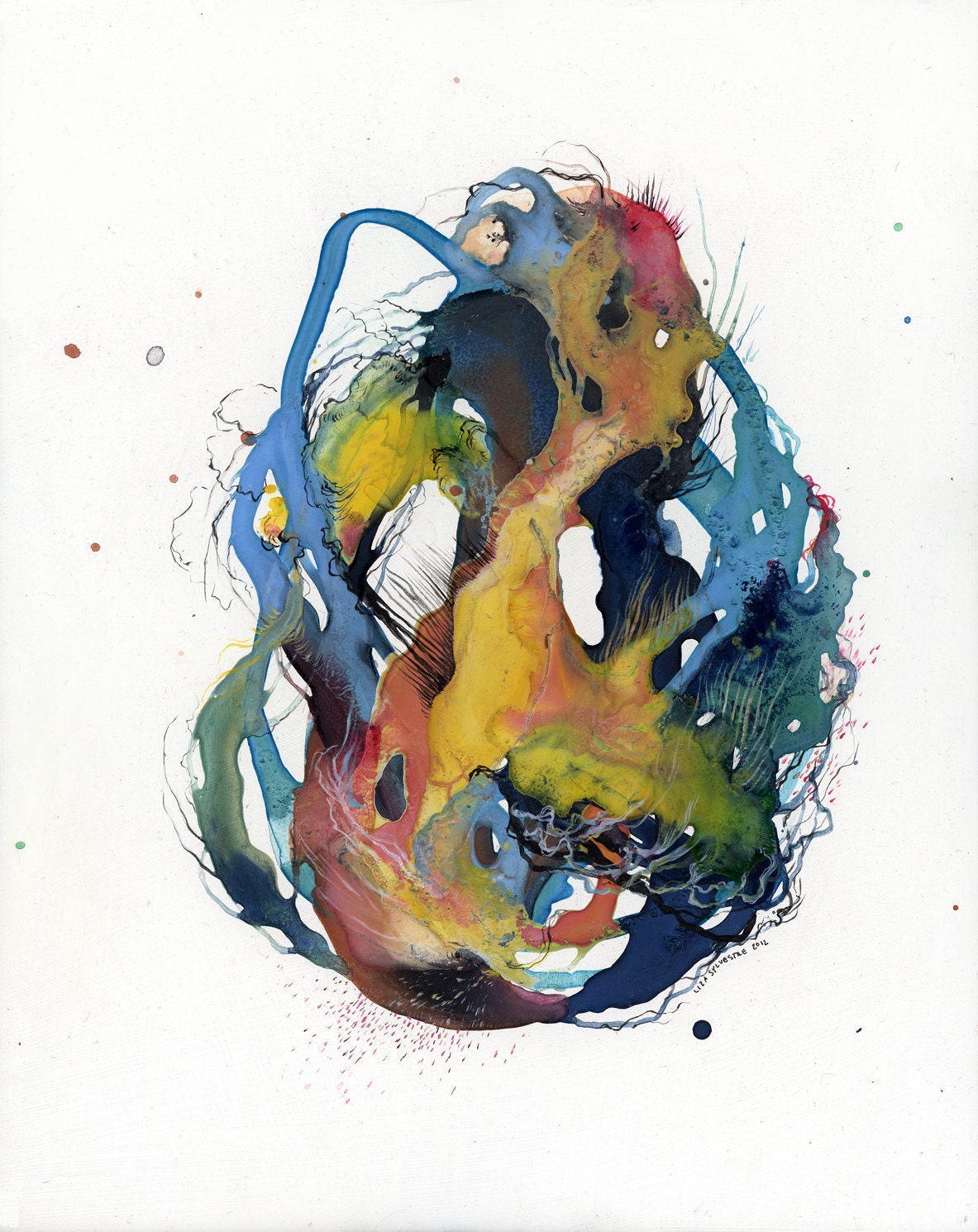 SML. SIZE - Coil XVII - Giclee print - 8.5" x 11"
