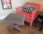 Milo Baughman Style Upholstered Arm Chair- RE-design it YOURSELF