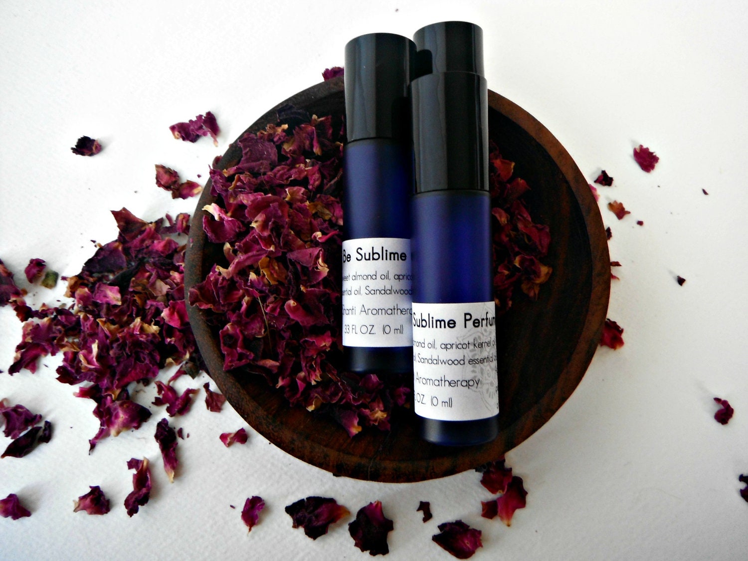 Be Sublime Roll on Perfume - Aromatherapy Roll On, Sandalwood and Rose