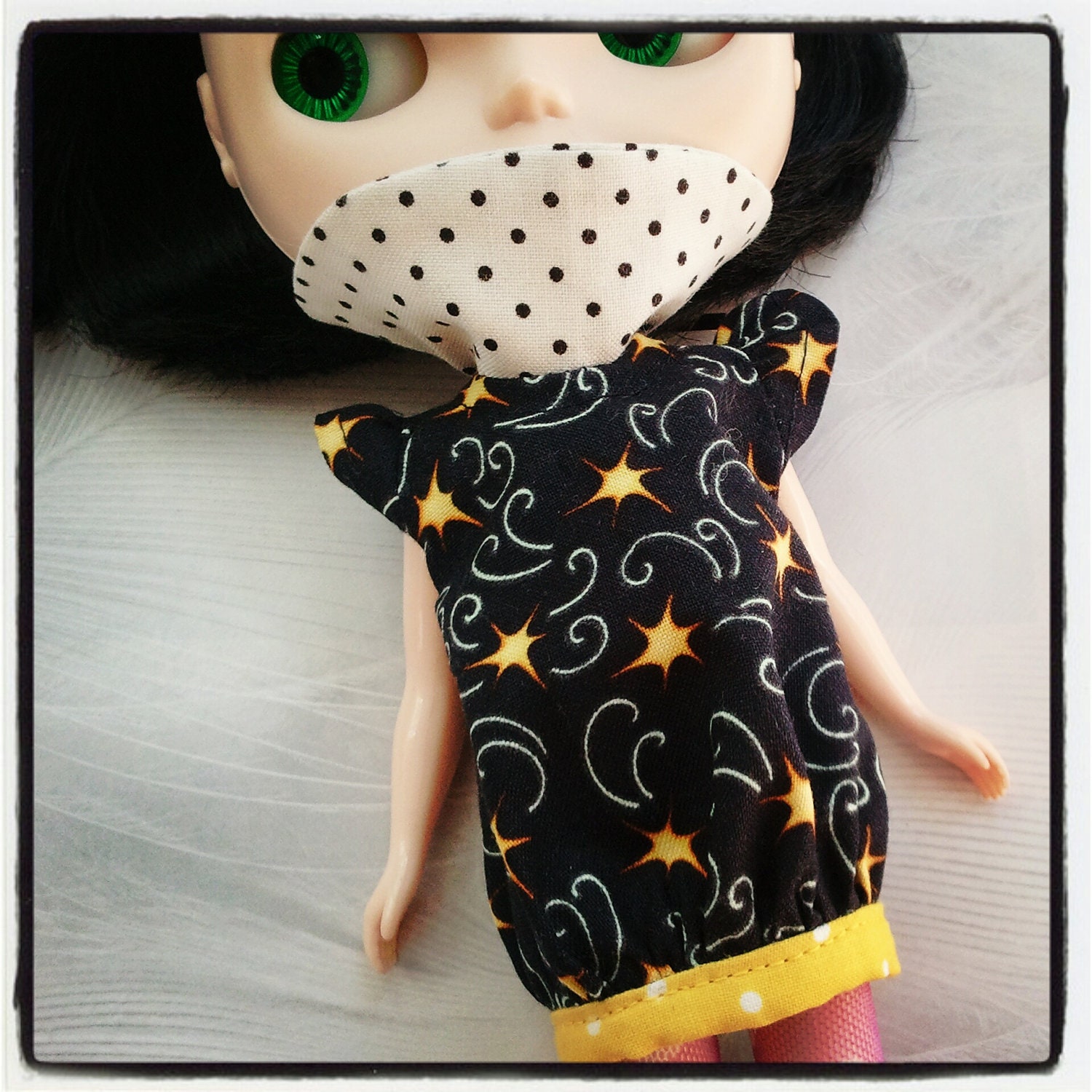 50% off Bubble Dress for Blythe doll STARS at NIGHT