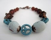 Bracelet, Beaded Bracelet, Peace for the Birds Bracelet